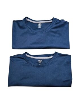Athletic Works Performance Tee Size L 42-44 Blue Bundle of Two